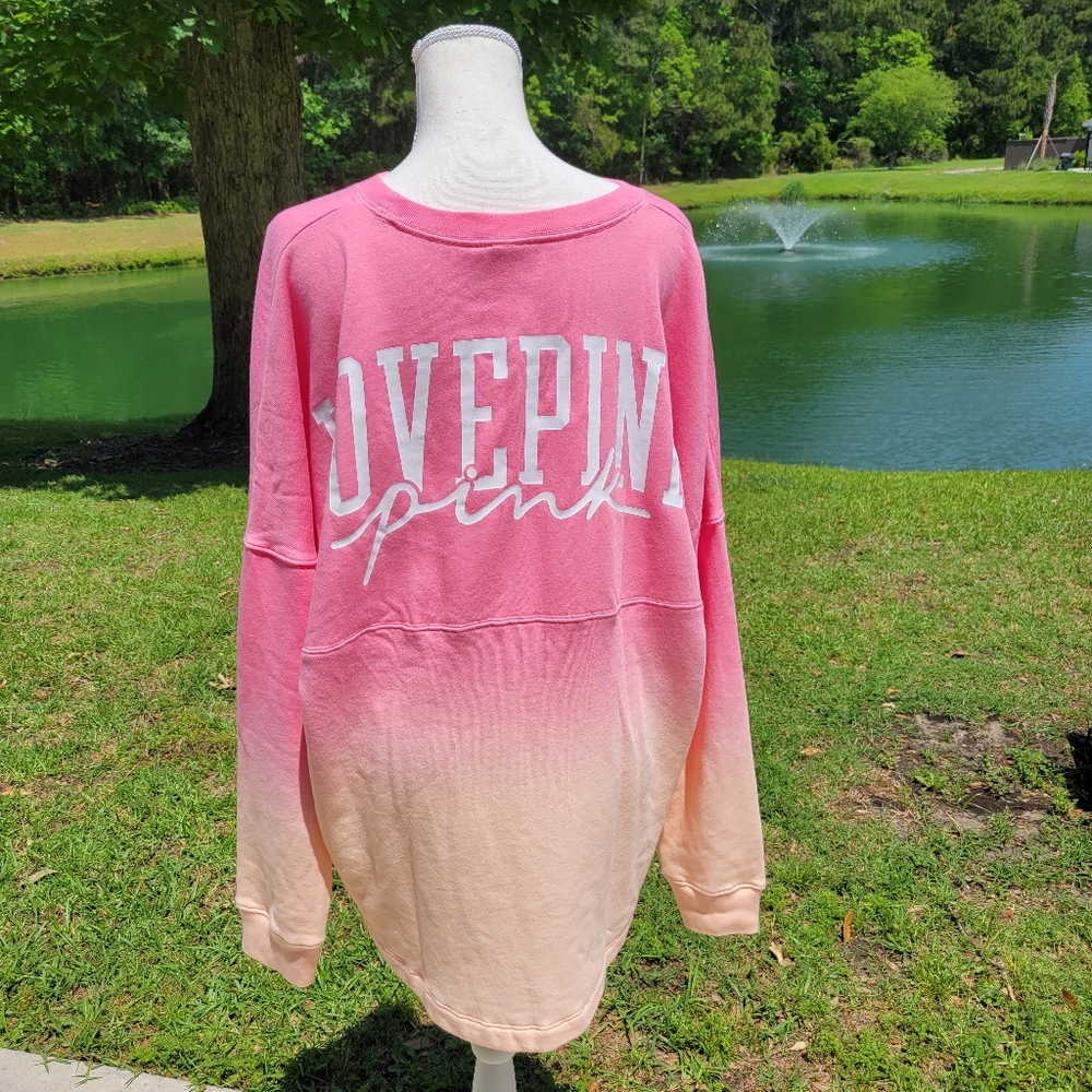 VS PINK VARSITY CREW SWEATSHIRT - Picture 7 of 11